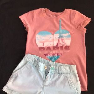 Girls shorts and Tshirt